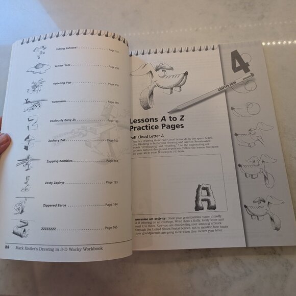 Mark Kister's Drawing in 3-D Wacky Workbook: The Companion Sketchbook to Drawing - Picture 3 of 5